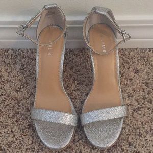 Express Silver Low Heels